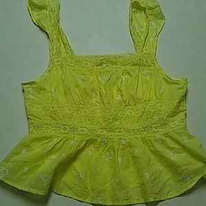 Sweet sexy Free People spring M Crop blouse